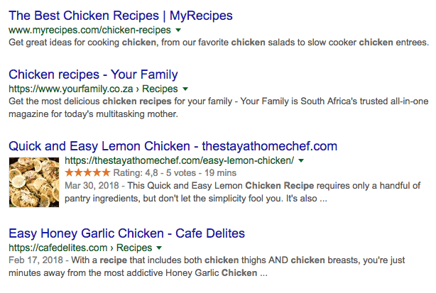 Rich Snippet in Search Engine Result Page (SERP)